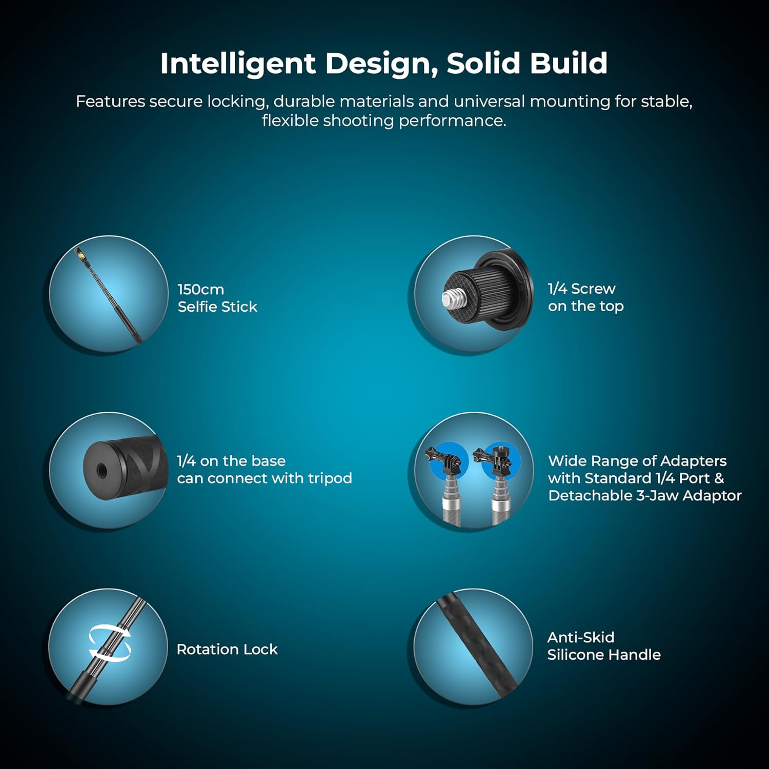 Digitek (DTR 495 IS) 1.5 Meter Invisible Stick for Action Cams