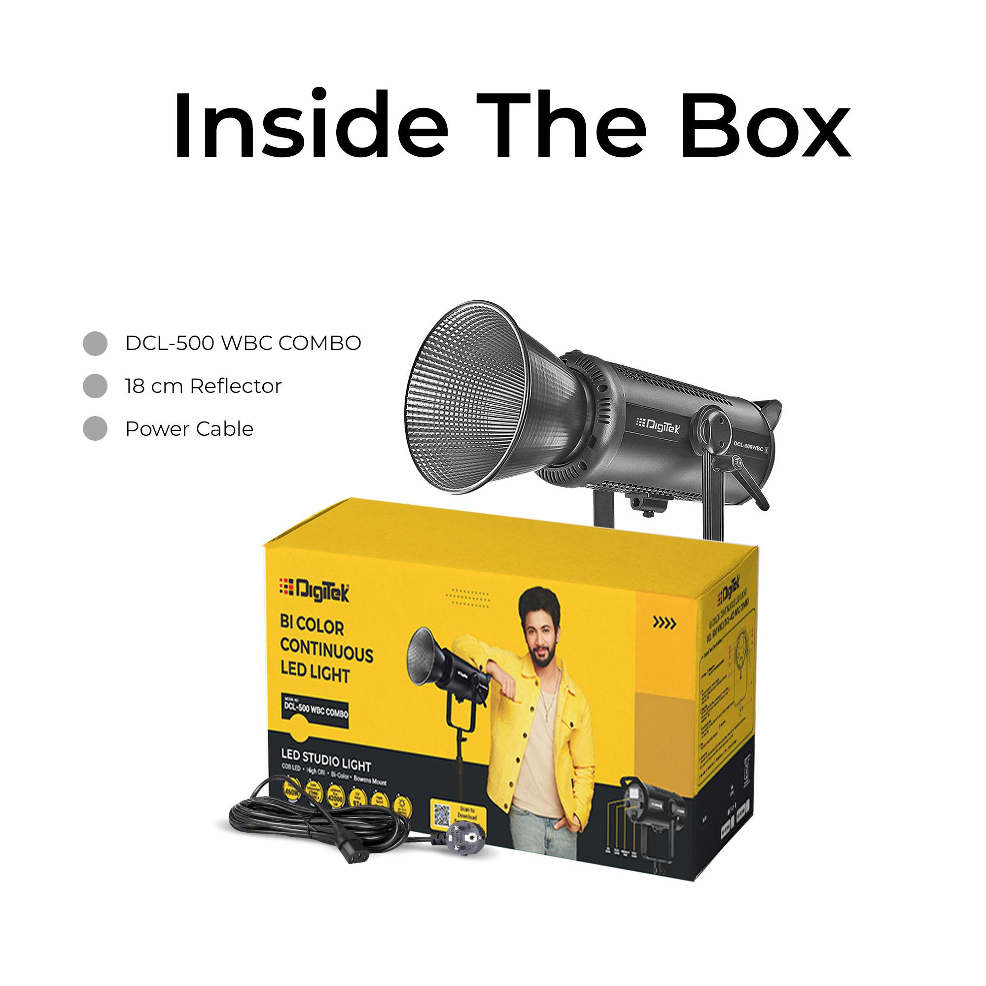 Digitek (DCL-500 WBC Combo) 460W Bi Color Continuous LED Video Light