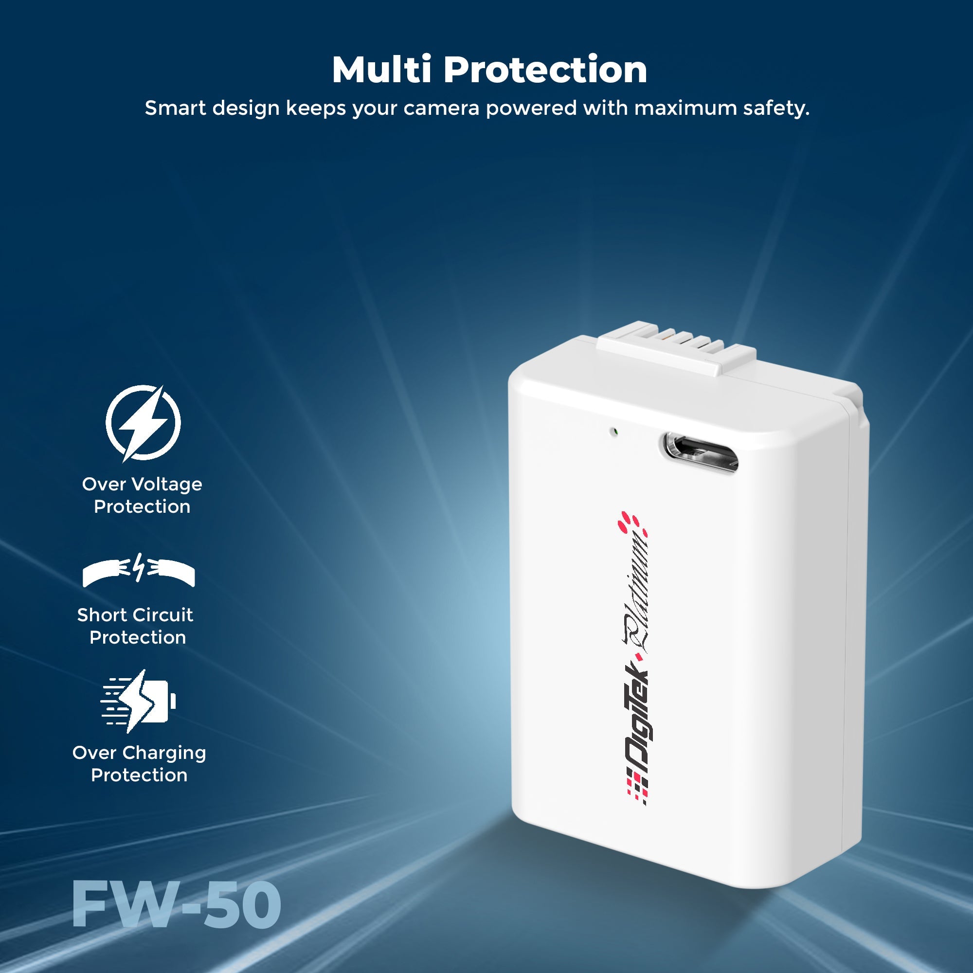 Digitek Platinum (NP-FW50) 2100mAh Li-ion Battery for Sony Cameras