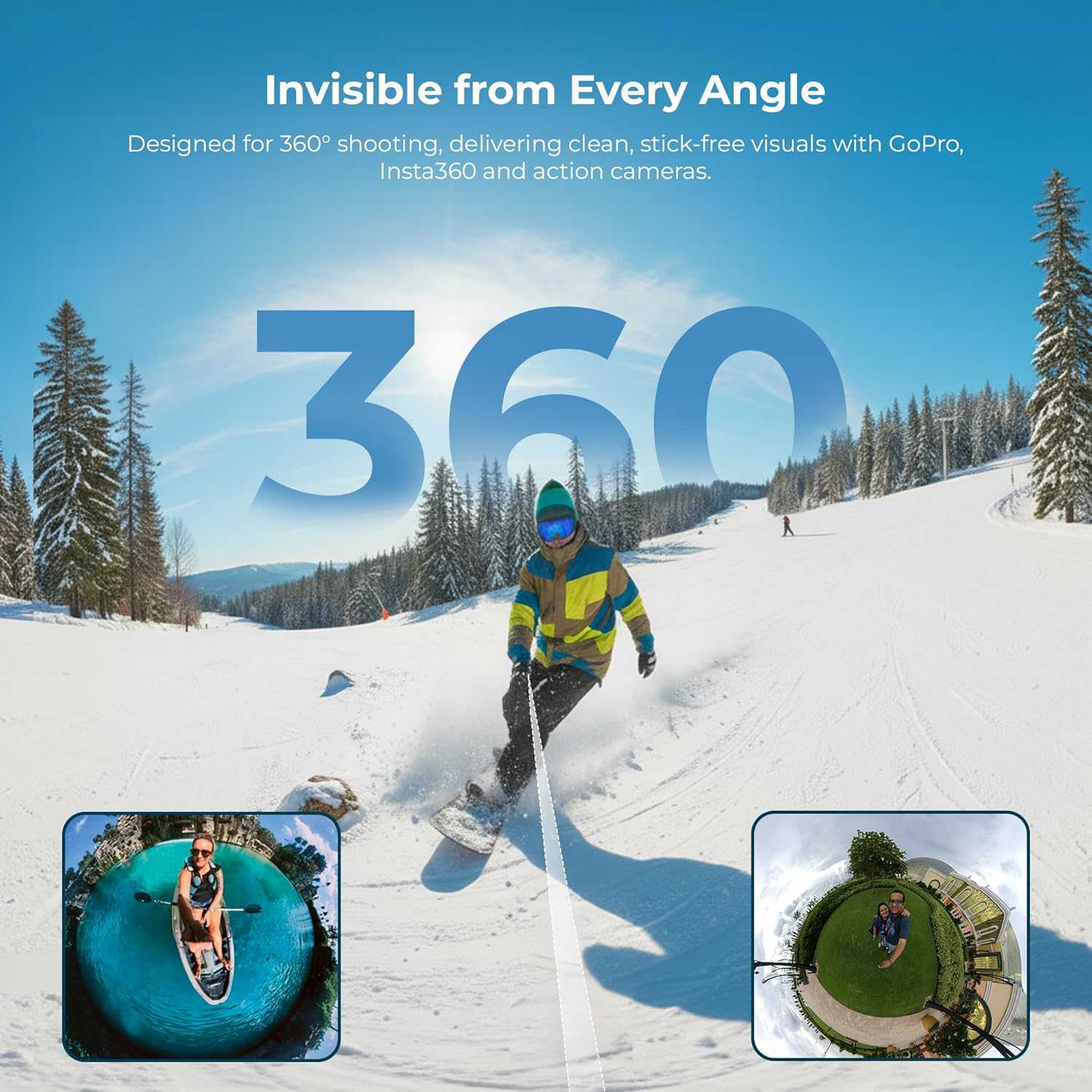 Digitek (DTR 495 IS) 1.5 Meter Invisible Stick for Action Cams