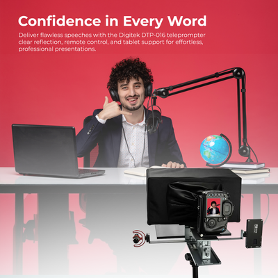 Digitek (DTP-016) 16" Teleprompter for Smartphone & Camera