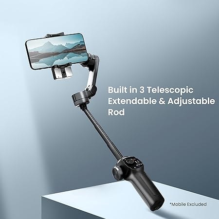 Digitek (DSG-009F) AI 3 Axis Wide Angle Smartphone Gimbal