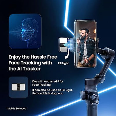 Digitek (DSG-009F) AI 3 Axis Wide Angle Smartphone Gimbal