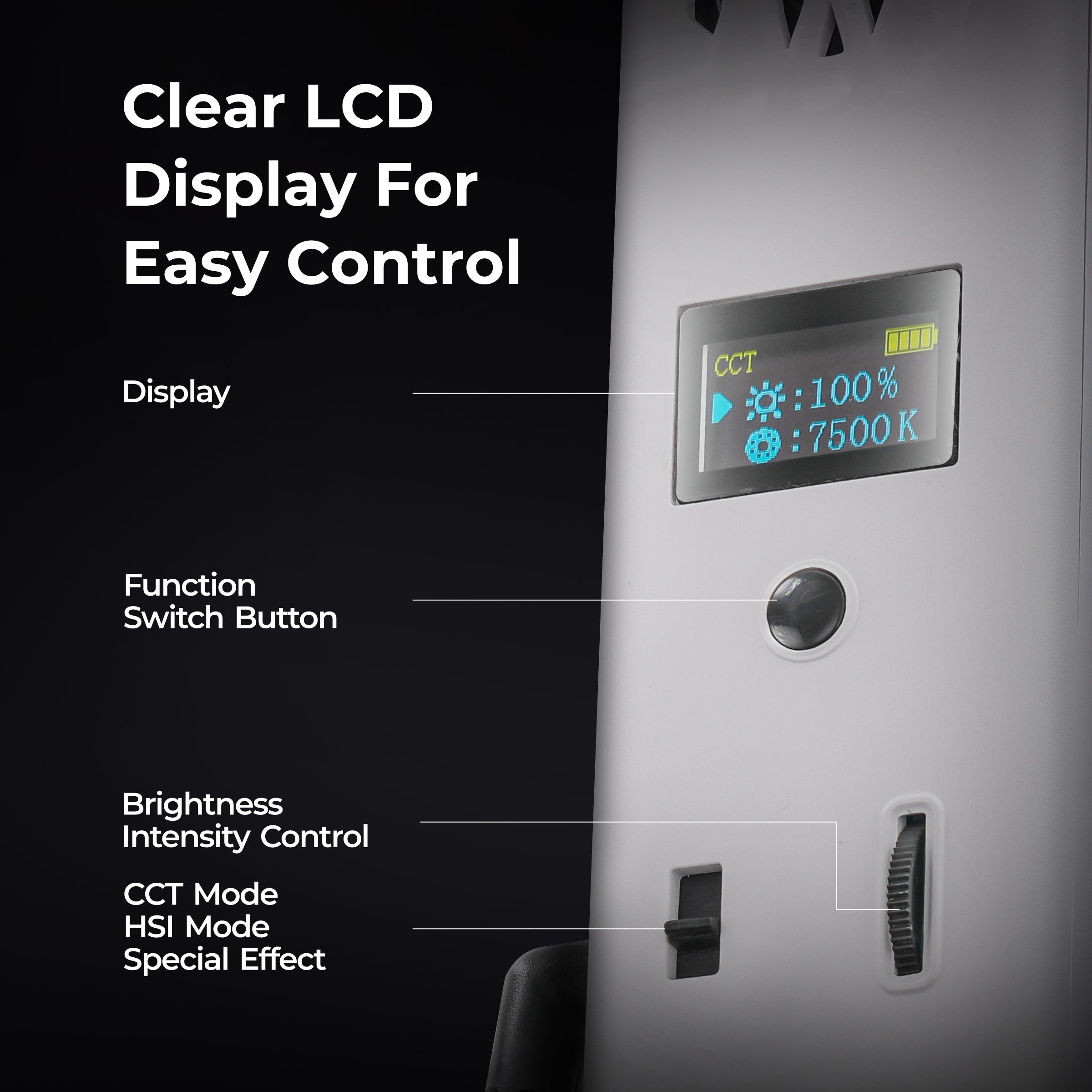 Digitek (DSL-1000 RGB) Portable RGB LED Stick Light 100W