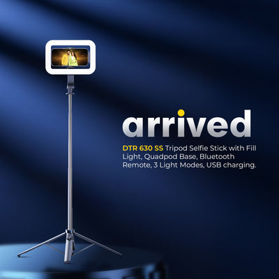 Digitek (DTR 630 SS) Extendable Tripod Selfie Stick with Fill Light