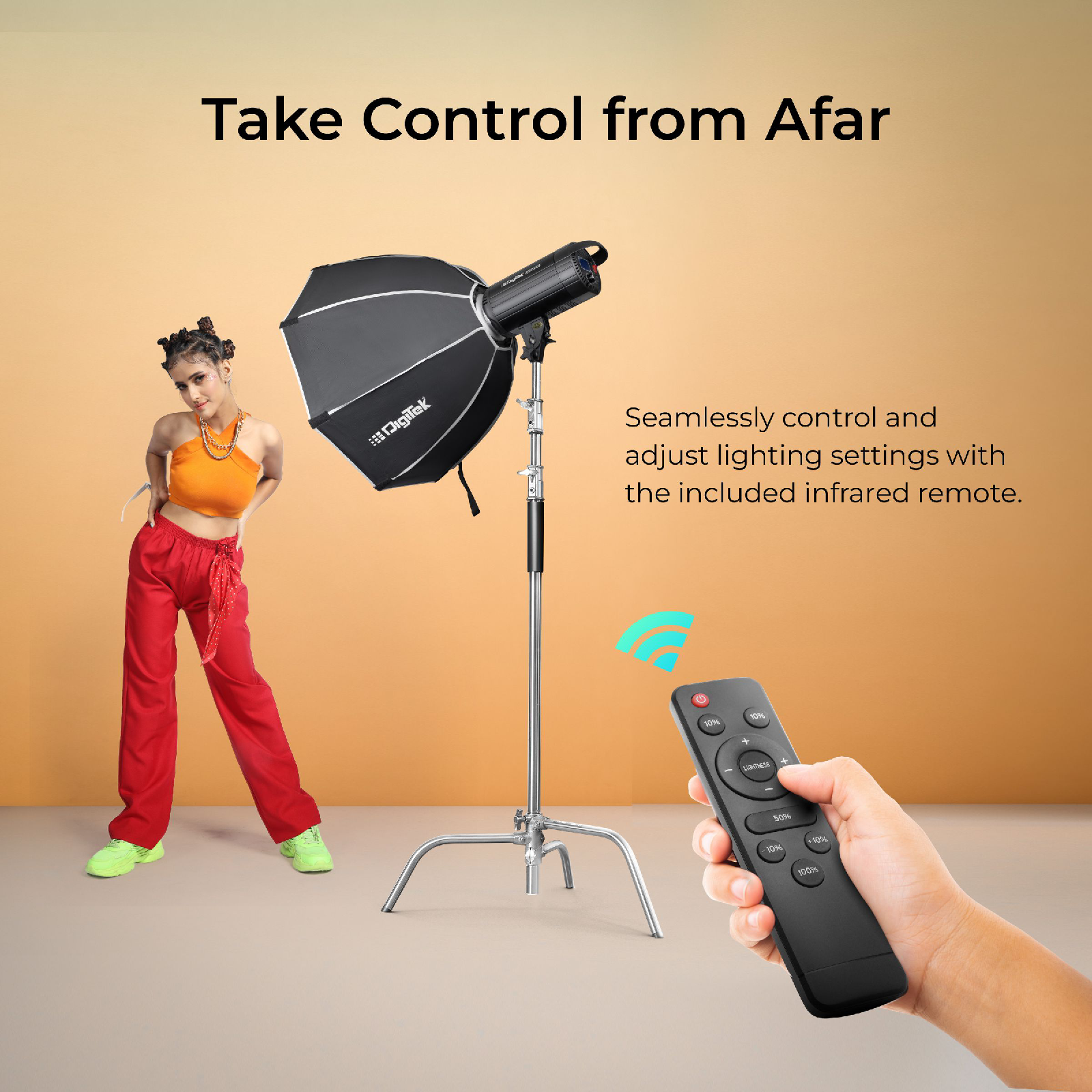 Digitek Lite (DCL-250 WBC) Combo BI Color Continuous LED Light Suitable for All Kinds of Small Production Photography / Power Saving & Environment Protection - Digitek