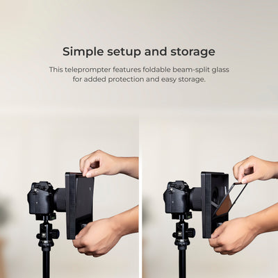 Digitek (DTP 010) 10â€ Digitek Teleprompter for Smartphone & DSLR Supports w/Remote Control, APP Compatible with iOS & Android System for Video Creator - Digitek