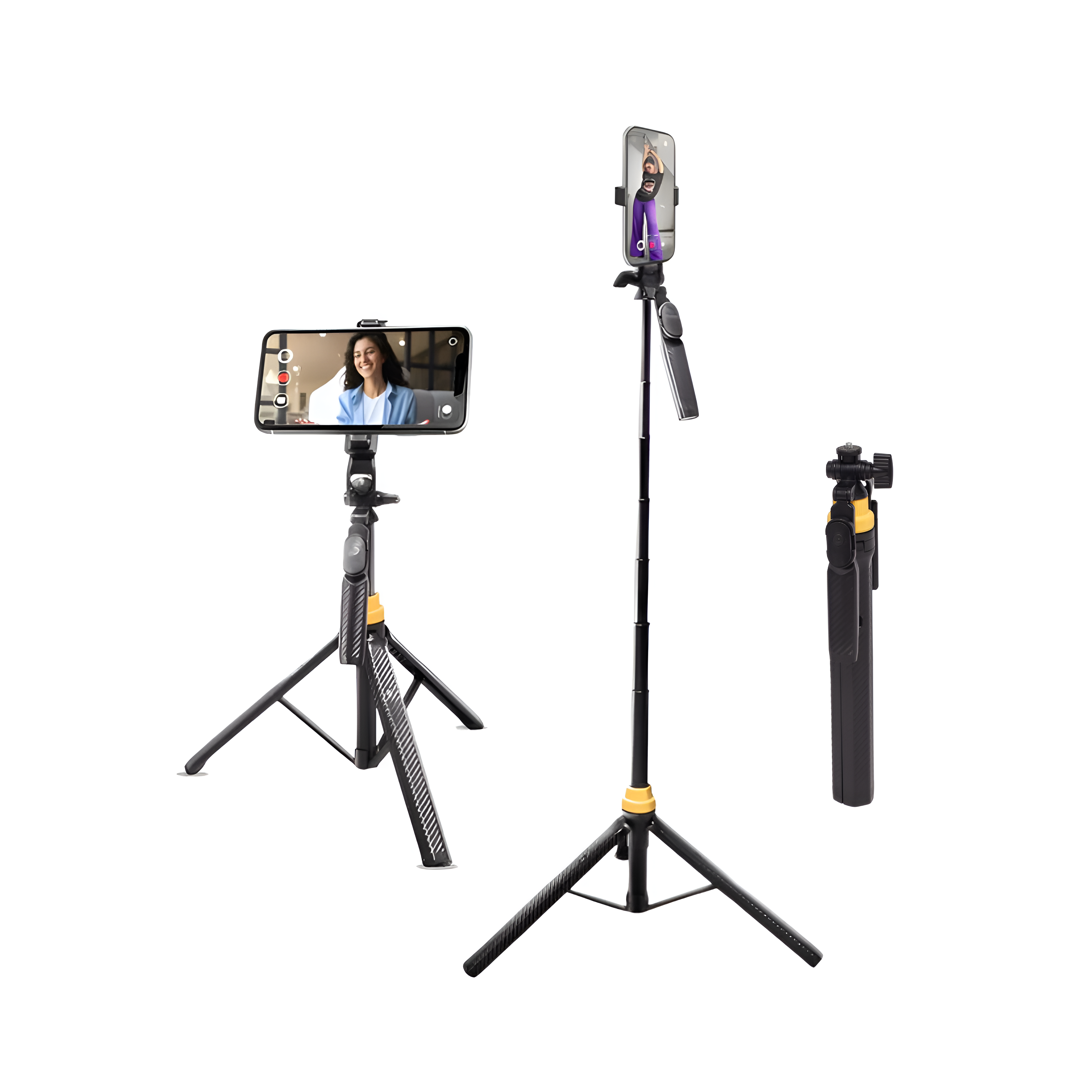 Digitek (DTR-555 SS) Foldable Tripod Selfie Stick for Smartphone & Action Cameras