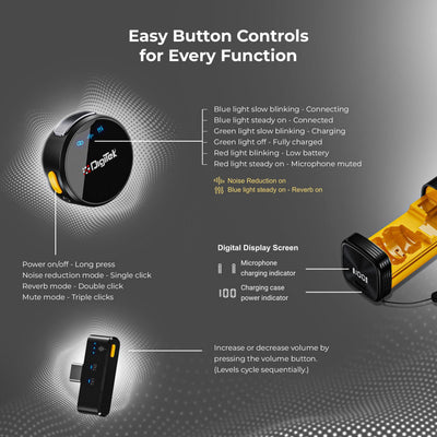 Digitek (DWM-124) 2-in-1 Wireless Microphone