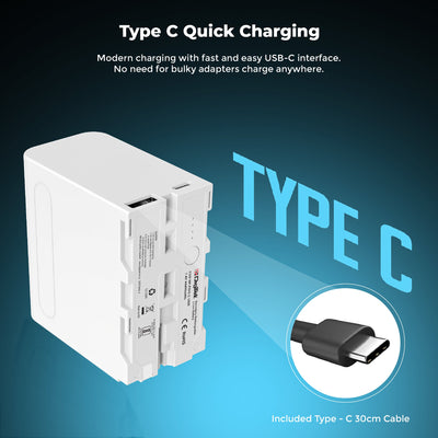 Digitek (NP-F970 C USB) 12000mAh Li-ion Battery for Sony