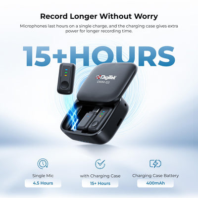 Digitek (DWM 123) 2-in-1 Wireless Microphone (Black)